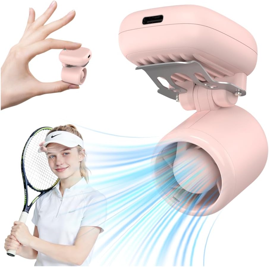 Clip-On Hat Fan - Pink