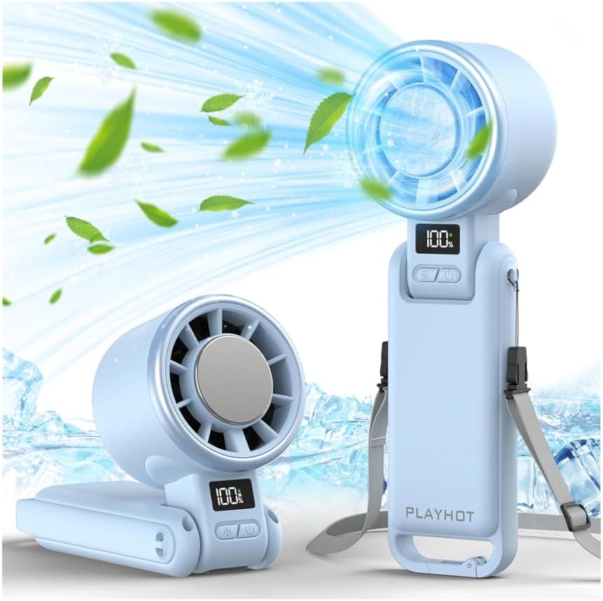 Instant-Cooling Fan - Blue