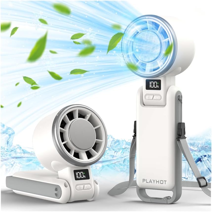 Instant-Cooling Fan - White