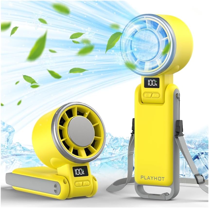 Instant-Cooling Fan - Yellow