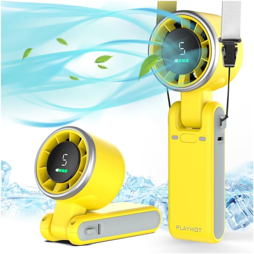 Turbo Handheld Fan - Yellow